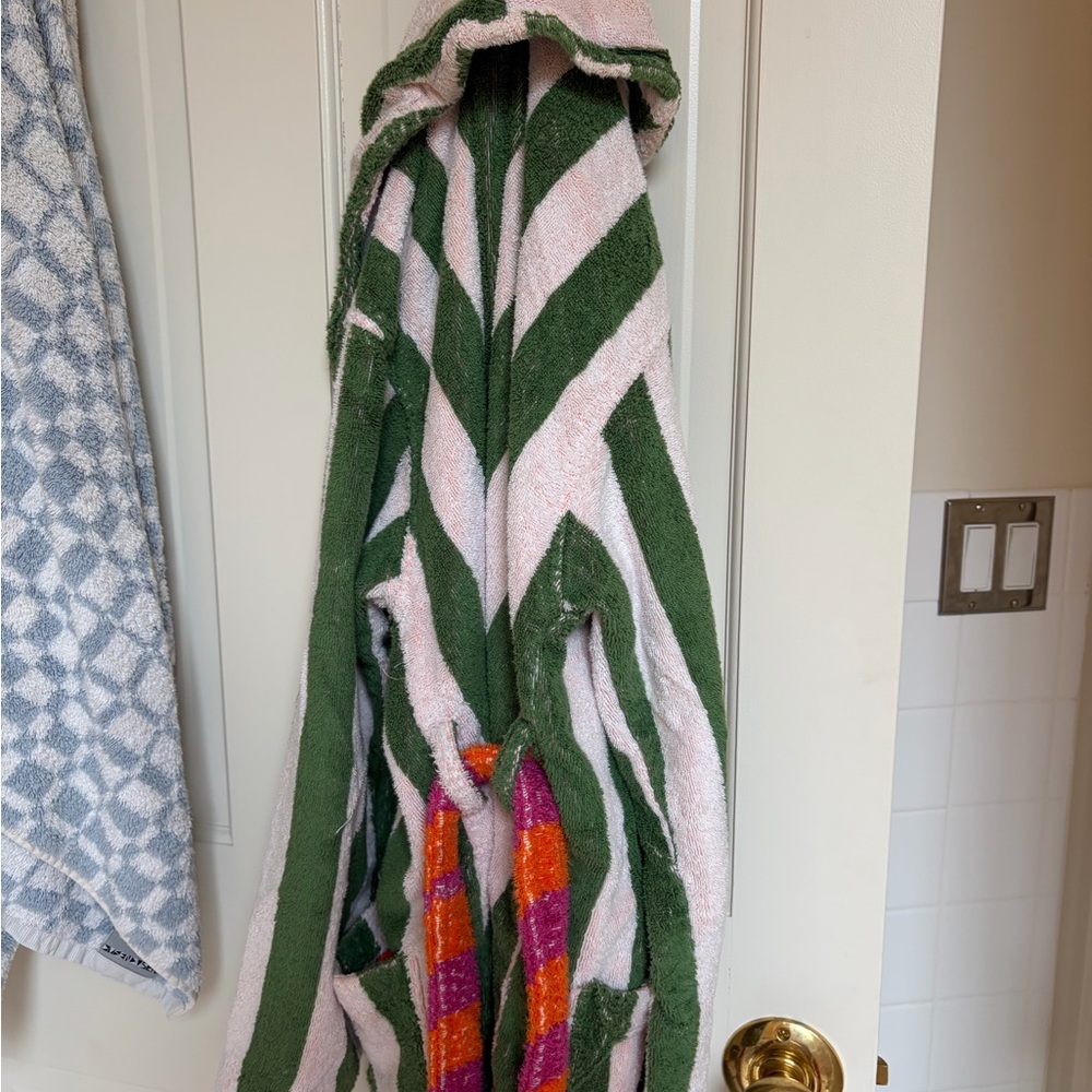 Dusen Dusen Striped Terry Cloth Robe